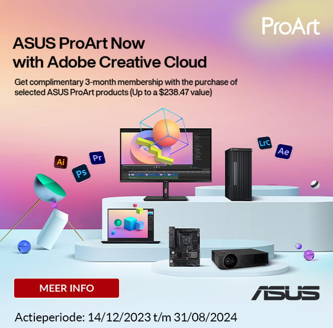Promobanner - ASUS Gratis Adobe Creative Cloud