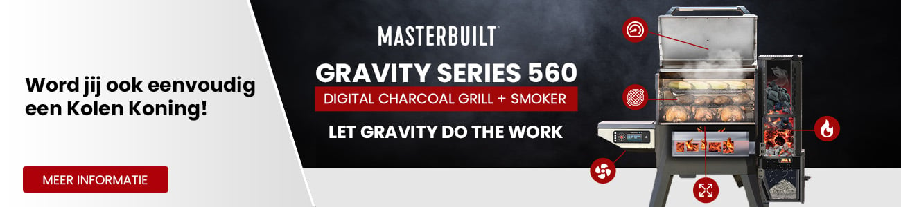 Masterbuilt Gravity Series 560 digitale houtskoolbarbecue en -rookoven