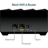 Netgear Nighthawk MK73S Mesh WiFi 6 3-Pack mesh router Zwart, 1x router, 2x satellieten 