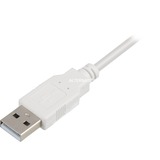 Sharkoon USB 2.0 Kabel, USB-A > USB-B Wit, 2 meter