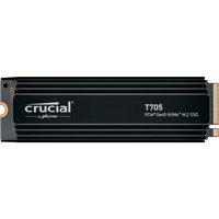 Crucial T705 1 TB SSD Zwart, PCIe 5.0 x4, NVMe 2.0, M.2 2280, Incl. heatsink