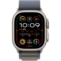 Apple Watch Ultra 2 smartwatch Paars, Titanium, 49 mm, Alpine-bandje (Small), GPS + Cellular