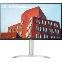 LG 32UP55NP-W 31.5" 4K UHD monitor Zilver/zwart, 2x HDMI, 1x DisplayPort, USB-A, USB-C