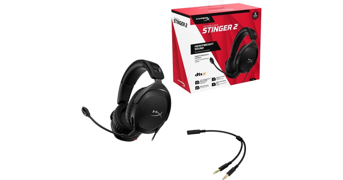 HyperX Cloud Stinger 2 gaming headset Zwart
