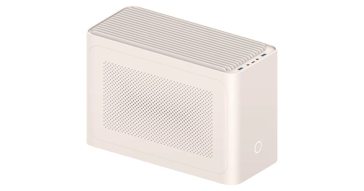 IQUNIX ZX-1 Air Cooling HTPC behuizing Crème | 2x USB-A | 1x USB-C