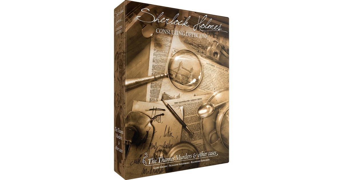 Sherlock Holmes Détective Conseil – Enquêtes à La Tamise & Coffret As D'Or – Jeu De Société Immersif Pour 1 à 8 Joueurs Dès 12 Ans – Space Cowboys – Version Française