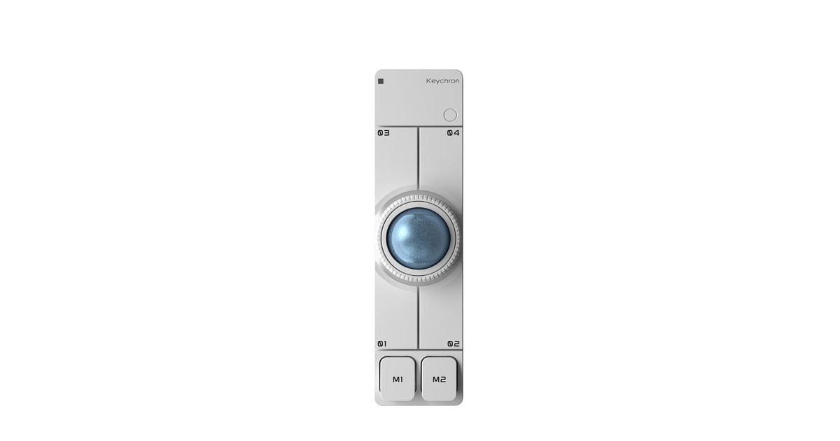 Keychron Nape Pro Wireless Trackball Mouse Wit, 0 - 4000 Dpi, 2,4