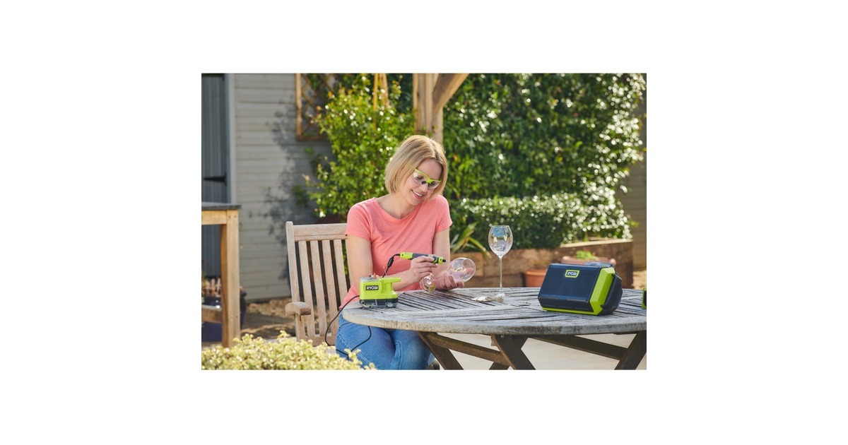 Ryobi Accu-Rotatietool RRT18-0 rechte slijpmachine Groen/zwart, zonder