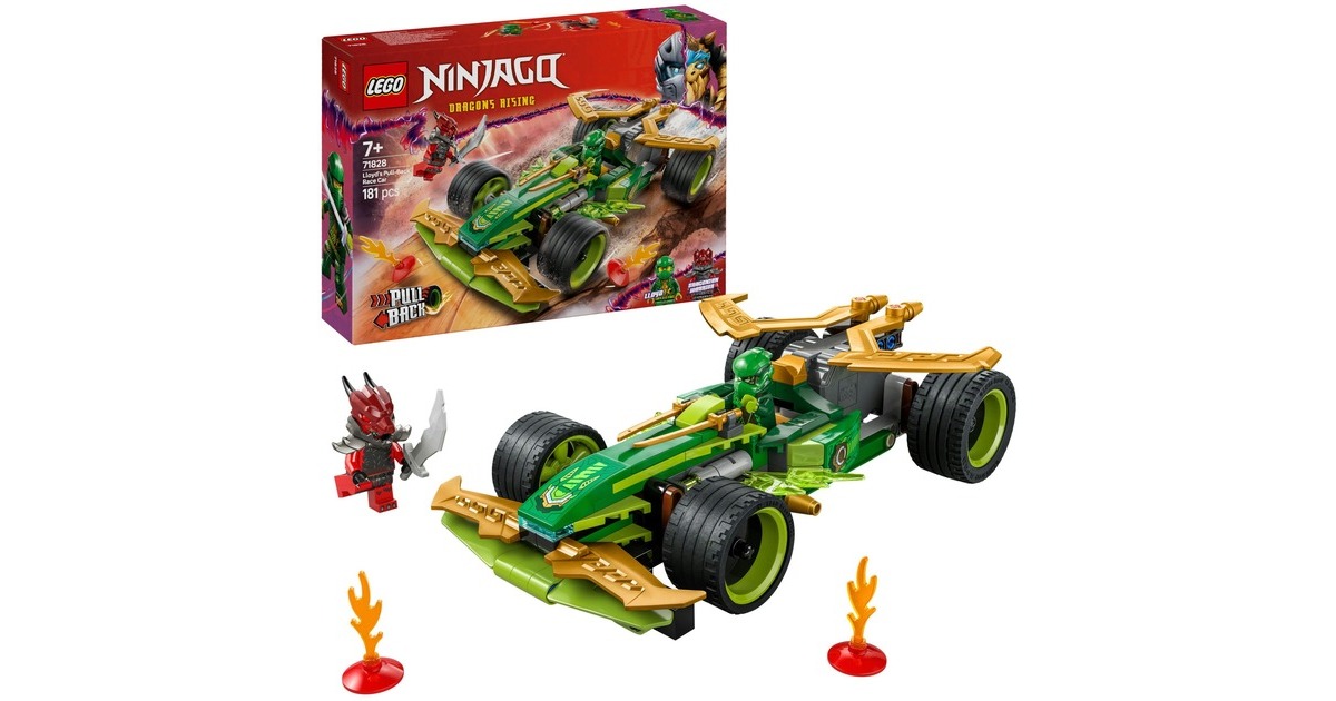 LEGO Ninjago - Lloyds pull-back racewagen Constructiespeelgoed 71828