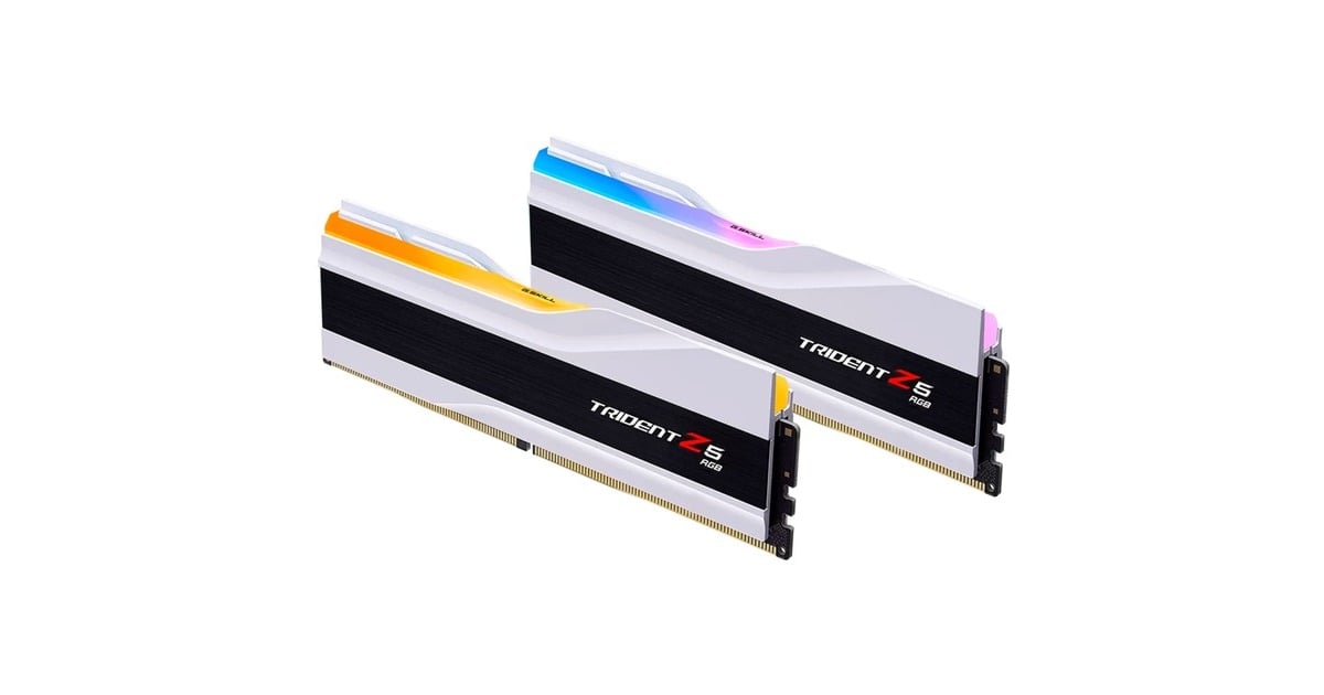 G.Skill 64 GB DDR5-6400 Dual-Kit werkgeheugen Wit, Trident Z5 RGB