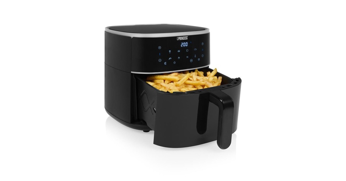 Princess Digitale Airfryer 6L heteluchtfriteuse Zwart, 6 liter