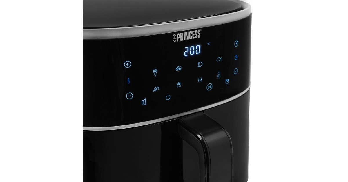 Princess Digitale Airfryer 6L heteluchtfriteuse Zwart, 6 liter