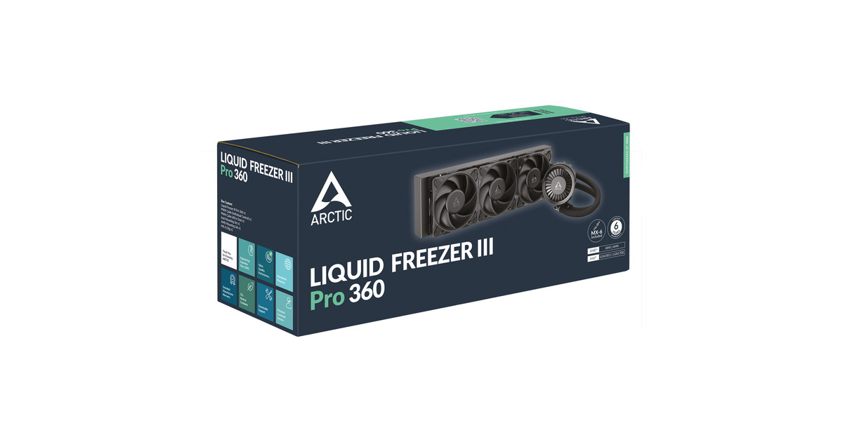 ARCTIC Liquid Freezer III Pro 360 waterkoeling Zwart