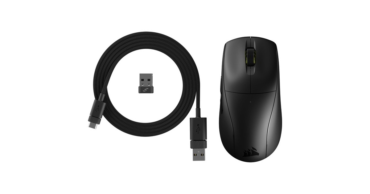 CORSAIR M55 WIRELESS Lichtgewicht FPS Gaming Muis – 2.4GHz & Bluetooth – 24.000 DPI – Batterij met Lange Levensduur – Zes Programmeerbare Knoppen – Geprofileerde Rubberen Zijgrepen – Zwart CORSAIR M55 WIRELESS Lichtgewicht FPS Gaming Muis – 2.4GHz & Bluetooth – 24.000 DPI – Batterij met Lange Levensduur – Zes Programmeerbare Knoppen – Geprofileerde Rubberen Zijgrepen – Zwart