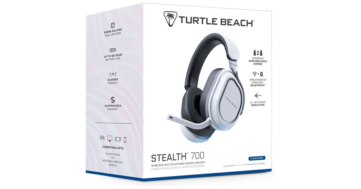 JBL Quantum 100P Wit/Blauw - Gaming Headset voor PlayStation - Bedraad