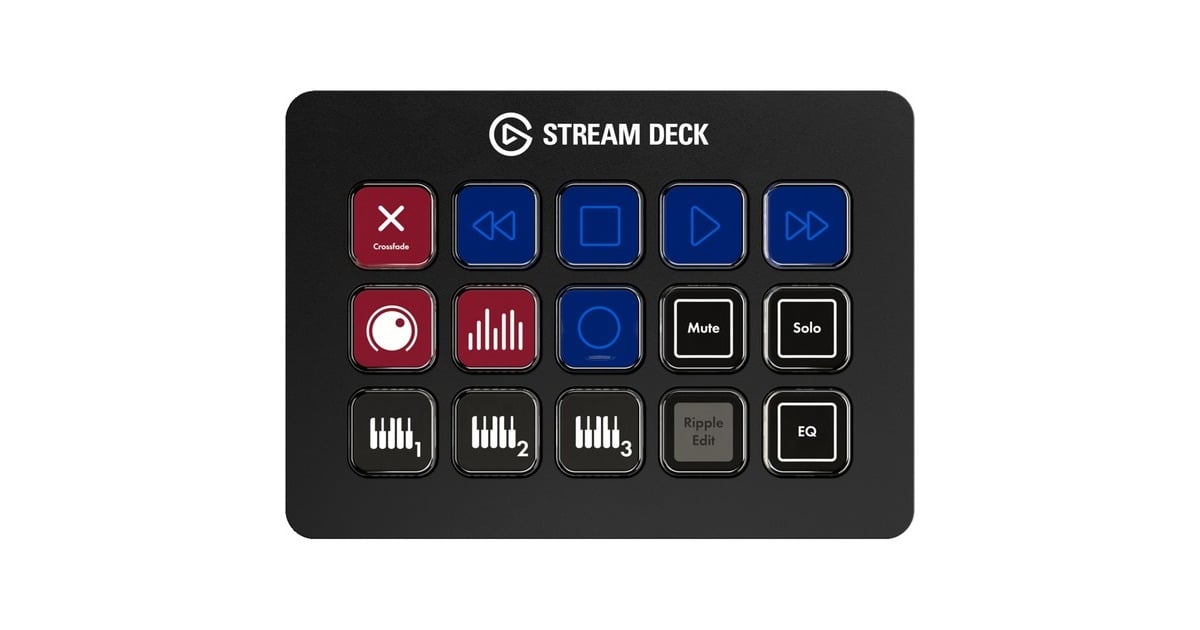 [美品] Elgato Stream Deck mk2 elgato Stream Deck MK.2 keypad Zwart