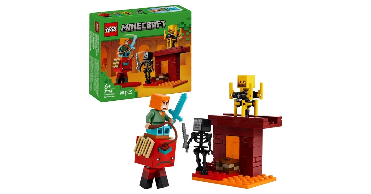 LEGO Minecraft - De lavastrijd in de Nether Constructiespeelgoed 21266