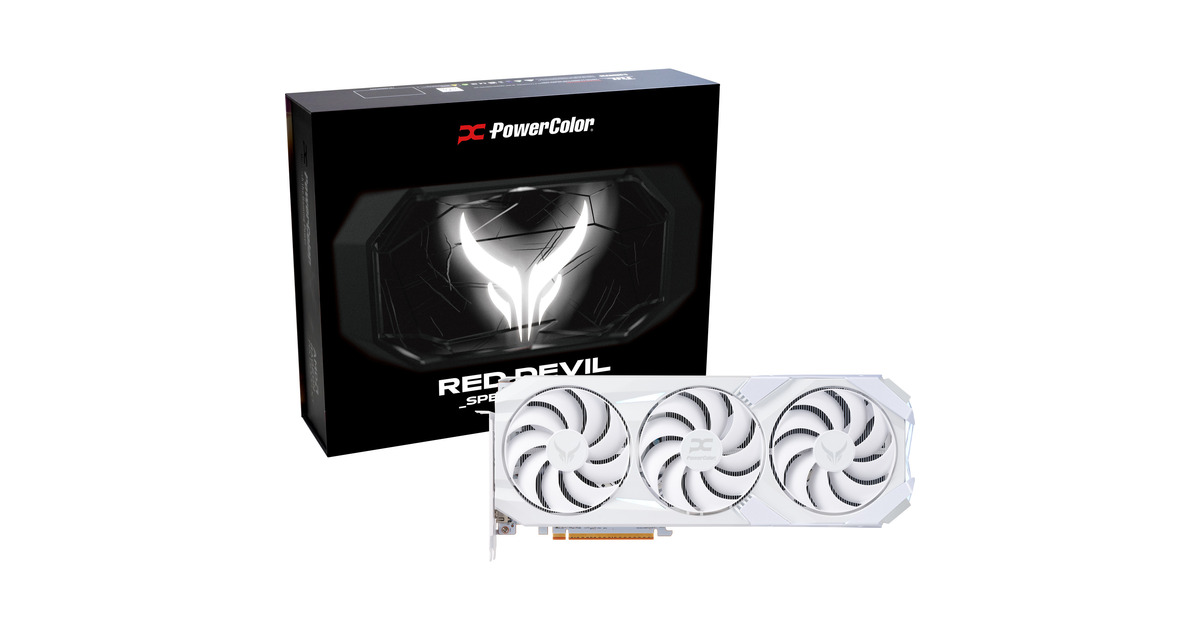 PowerColor Radeon RX 9070 XT Red Devil Spectral White 16GB GDDR6
