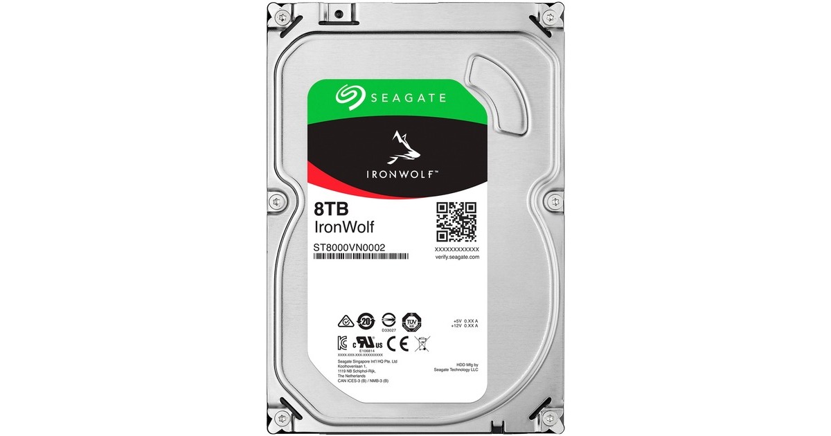 Seagate IronWolf 8 TB harde schijf SATA/600, 24/7