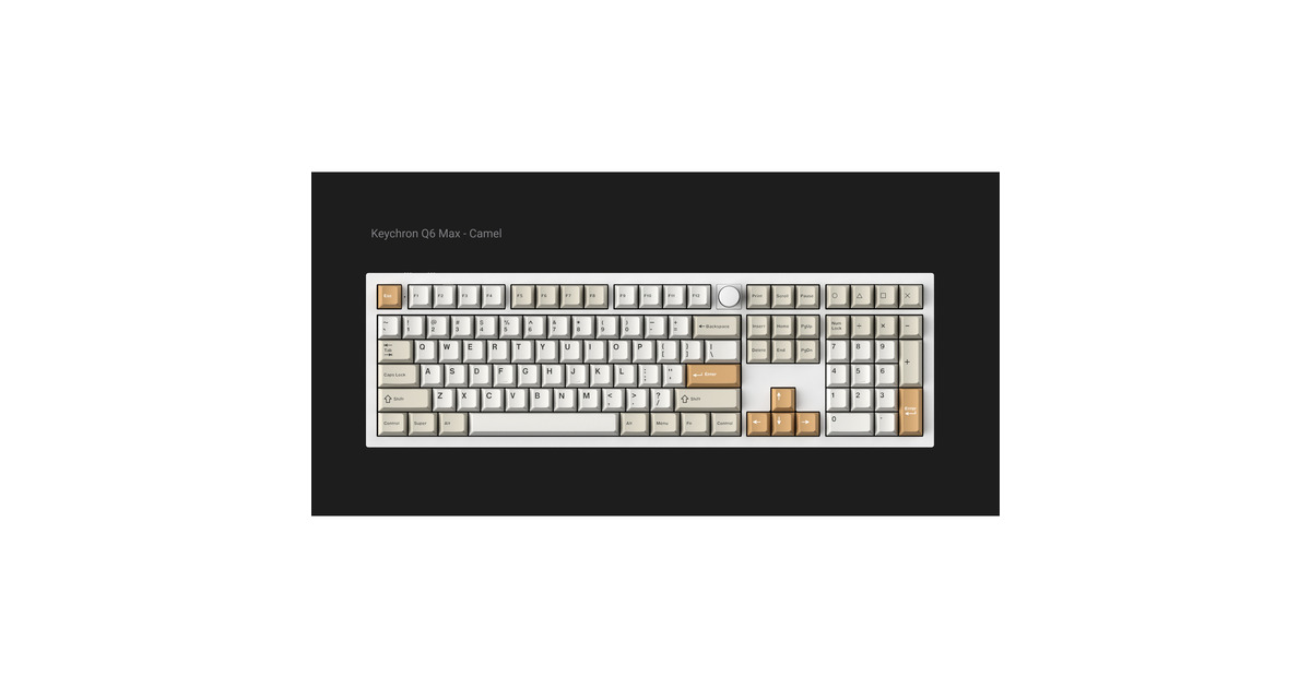 Keychron Cherry Profile Double - Shot PBT Full Set Keycaps - Camel Wit ...