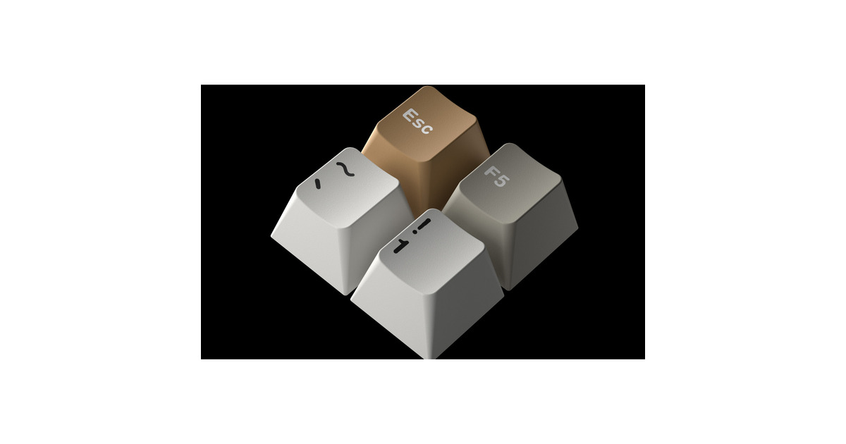 Keychron Cherry Profile Double - Shot PBT Full Set Keycaps - Camel Wit ...