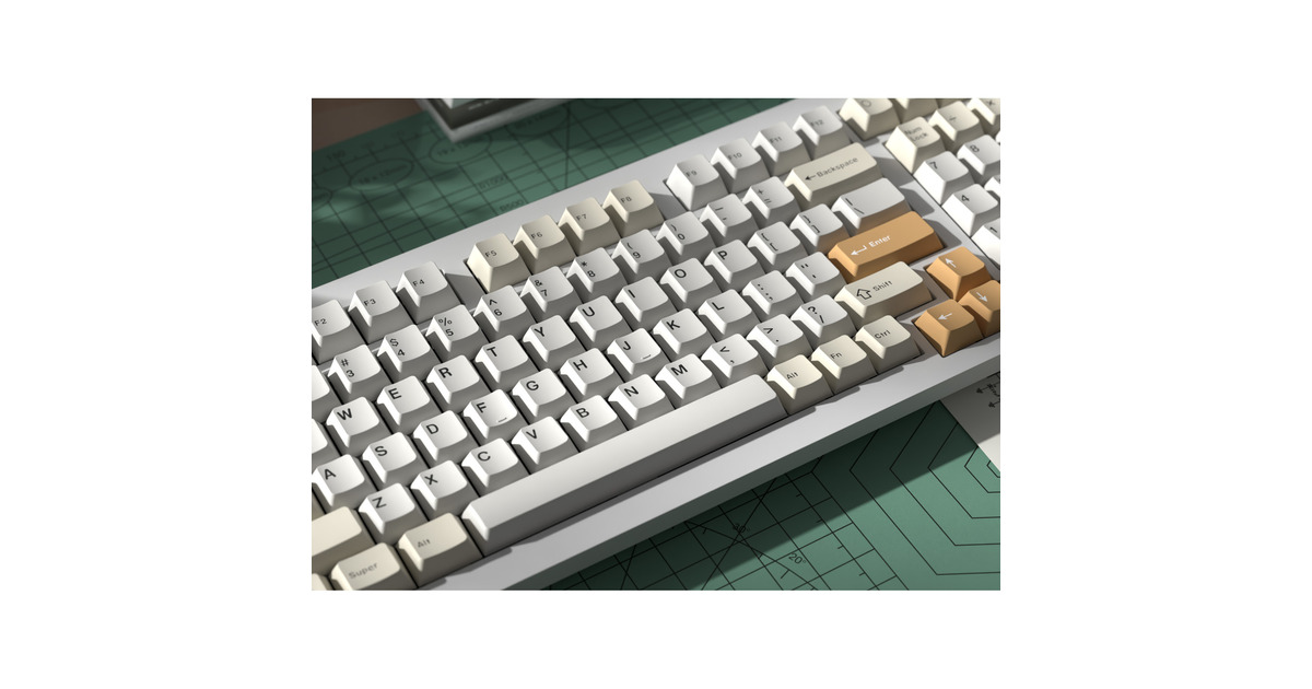 Keychron Cherry Profile Double - Shot PBT Full Set Keycaps - Camel Wit ...