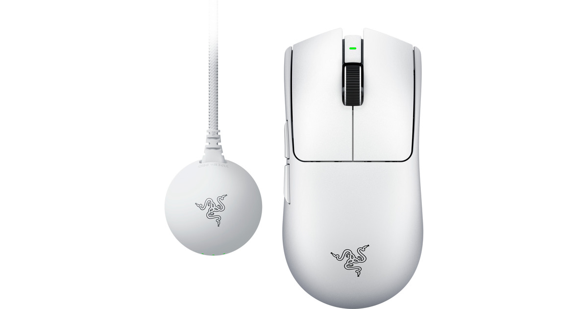 Razer Viper V4 PRO 未開封品 Razer Viper V4 Pro gaming muis Wit, 50.000 Dpi, 8K Hz