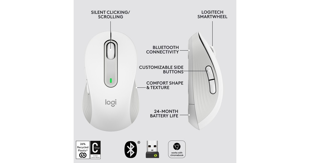 Review Logitech Signature M650 L - Een Stille Operator Met Een Batterij Van Twee Jaar