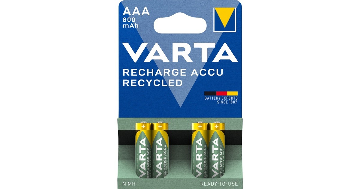 Varta AAA (Micro/HR03) oplaadbare batterij 4 stuks