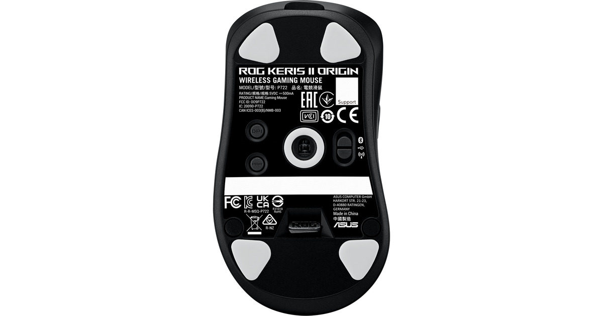 Origin Mouse ASUS ROG Keris II Origin Gaming Mouse Zwart, 42.000 dpi, RGB, USB, 2 ...