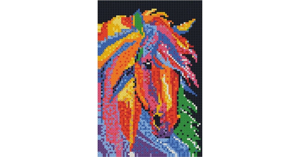 SES Creative étagère Beedz junior cheval rose chacun - Autres jeux créatifs - Achat & prix