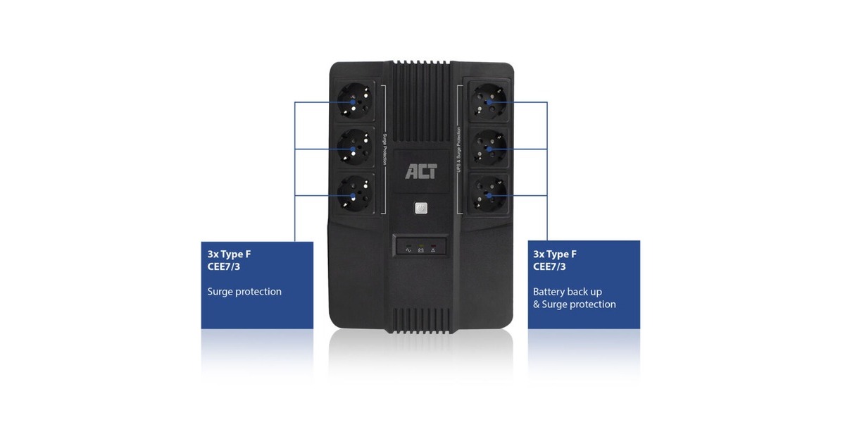 Line Interactive UPS FSP FP600 600VA (1x7A Akü UPS 600VA