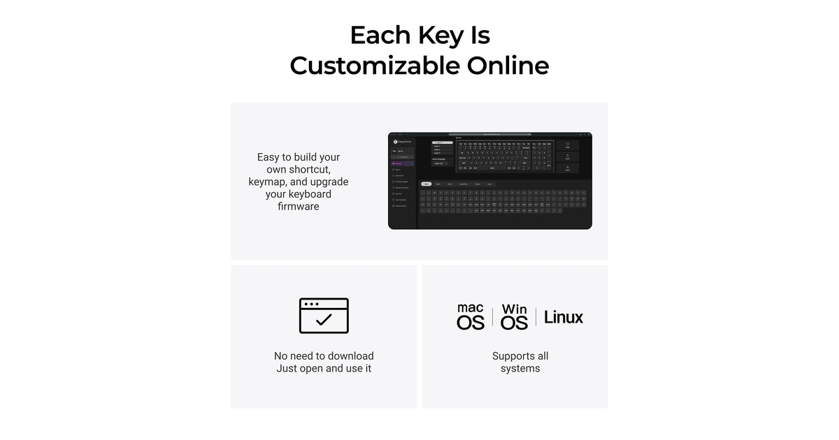 Keychron B6 Pro Draadloos Toetsenbord – Ultradun, FR-ISO Lay-out – 1200 Uur Batterijduur – 2,4GHz, Bluetooth 5.2 Of Bekabeld – Met ZMK Personalisatie – Voor Mac, Windows, Linux – Spacegrijs