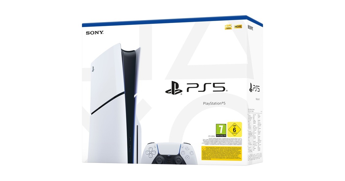 Sony PlayStation 5 (Slim) spelconsole Wit/zwart