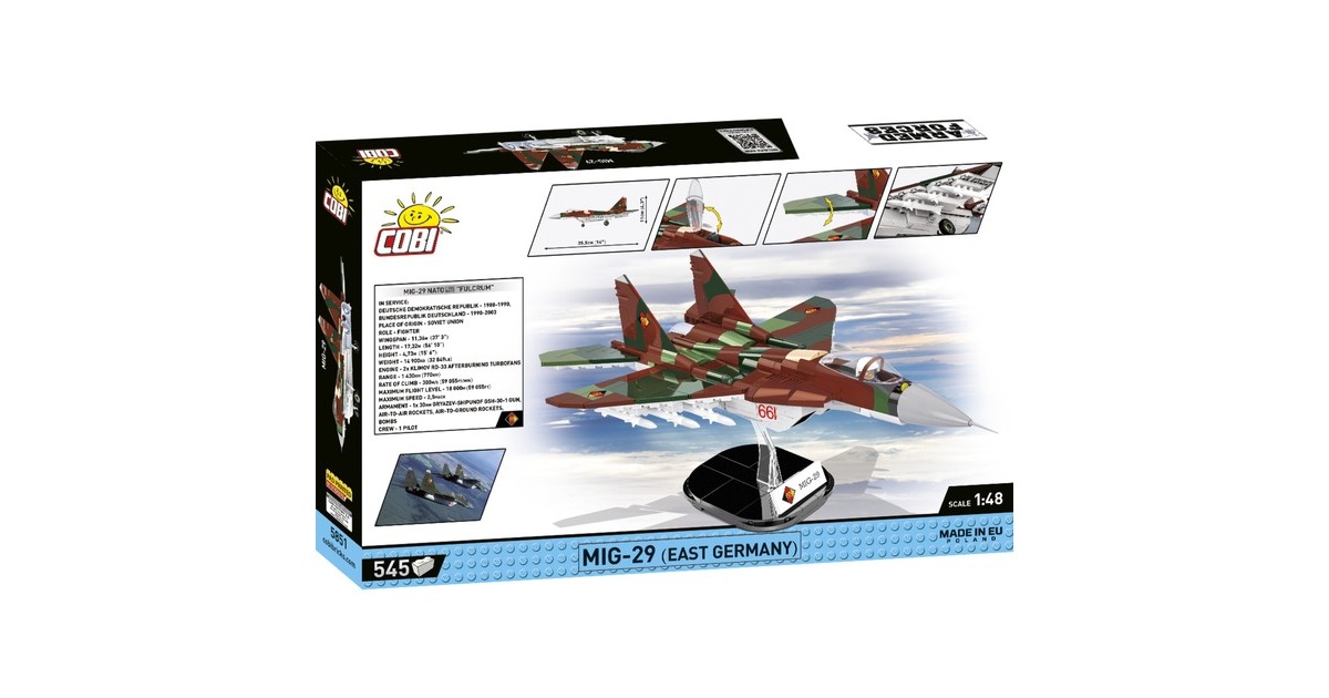 COBI Armed Forces - MiG-29 (East Germany) Constructiespeelgoed Schaal 1:48