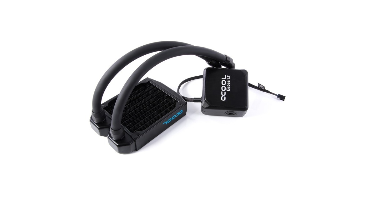 Alphacool Eisbaer 200 AIO CPU-Wasserkühlung – Schwarz, Radiator Aus Vollkupfer