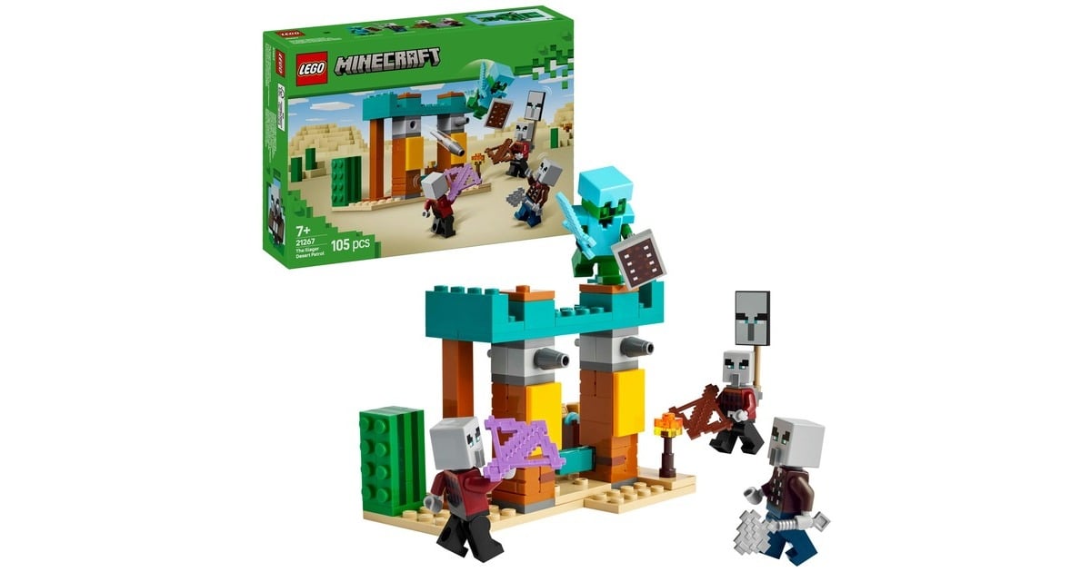 LEGO Minecraft - De Illagers in de woestijn Constructiespeelgoed 21267