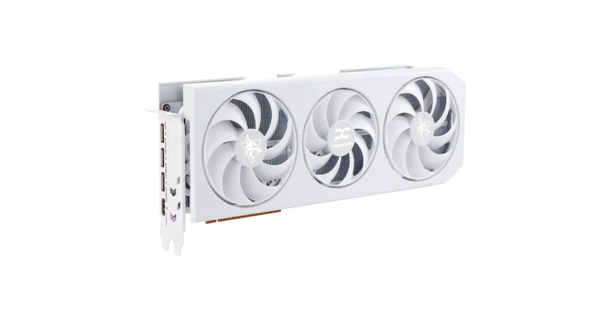 PowerColor Radeon RX 9070XT 白Hellhound PowerColor Radeon RX 9070 XT Hellhound Spectral White 16GB GDDR6