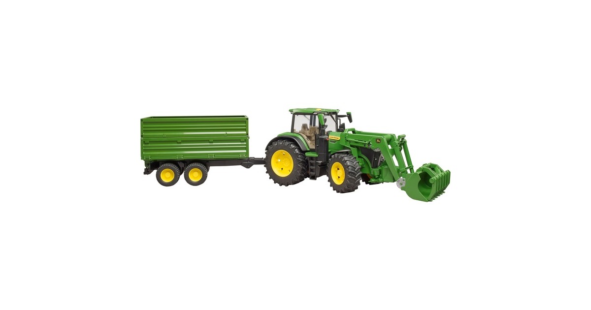 Bruder john deere tractor and trailer 2025