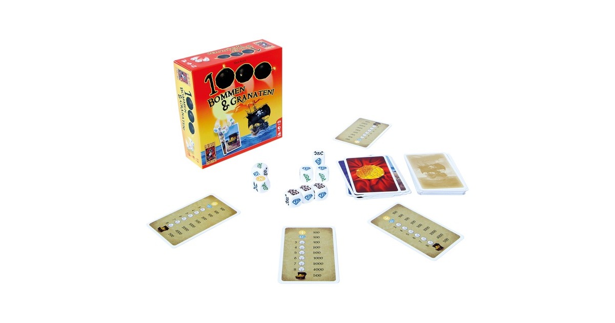 999 Games 1000 Bommen & Granaten! Dobbelspel Nederlands, 2 - 5 spelers