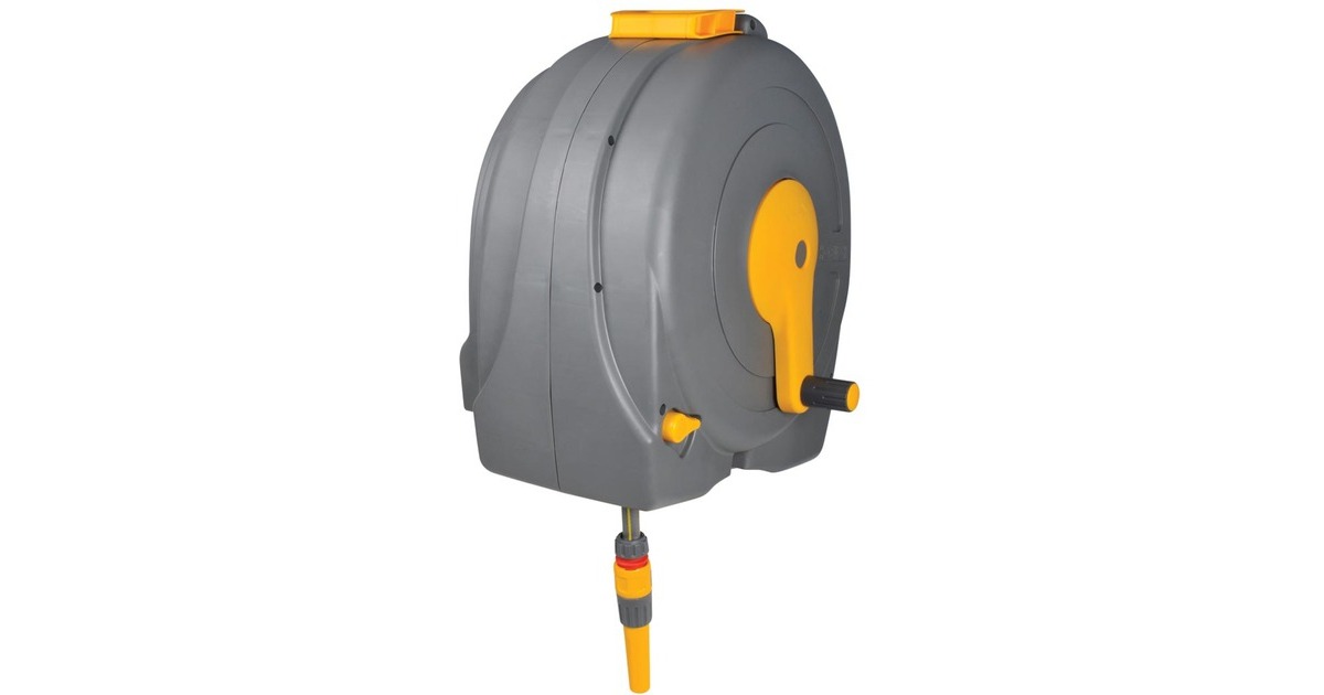 Slangenwagen | Hozelock | 35 meter (Verplaatsbaar, Oprolmechanisme, Gesloten, Inclusief slang) Hozelock