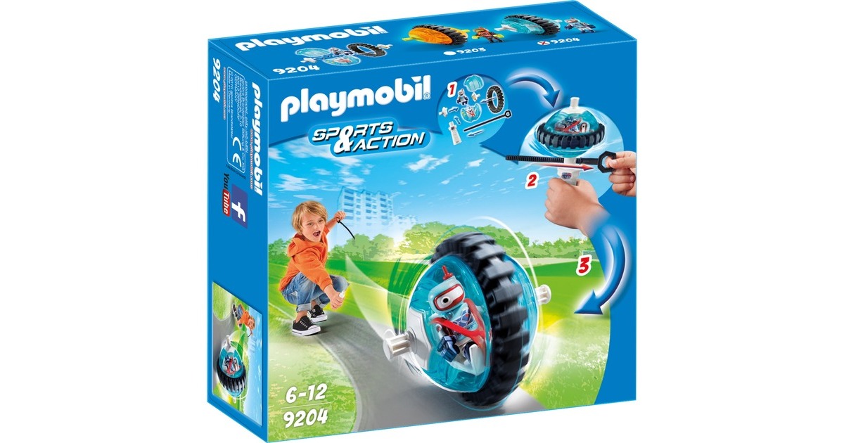PLAYMOBIL Sports & Action - Monobike blauw 9204 PLAYMOBIL Sports & Action - Monobike blauw 9204
