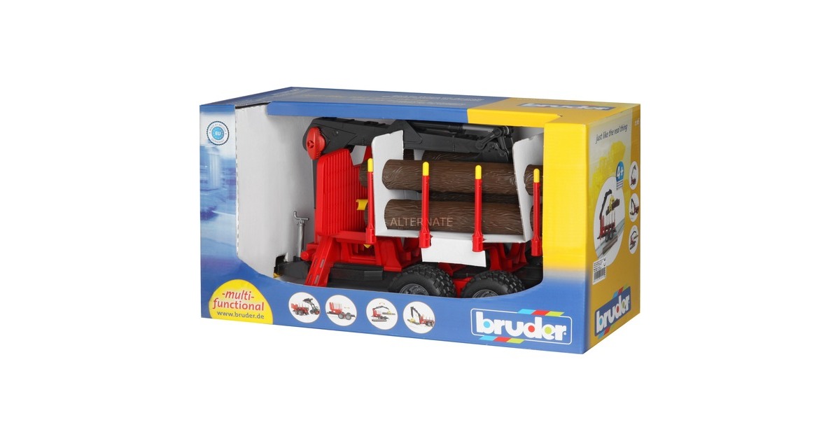 Bruder 2029 Vee-aanhanger aanhangwagen met koe. Bij