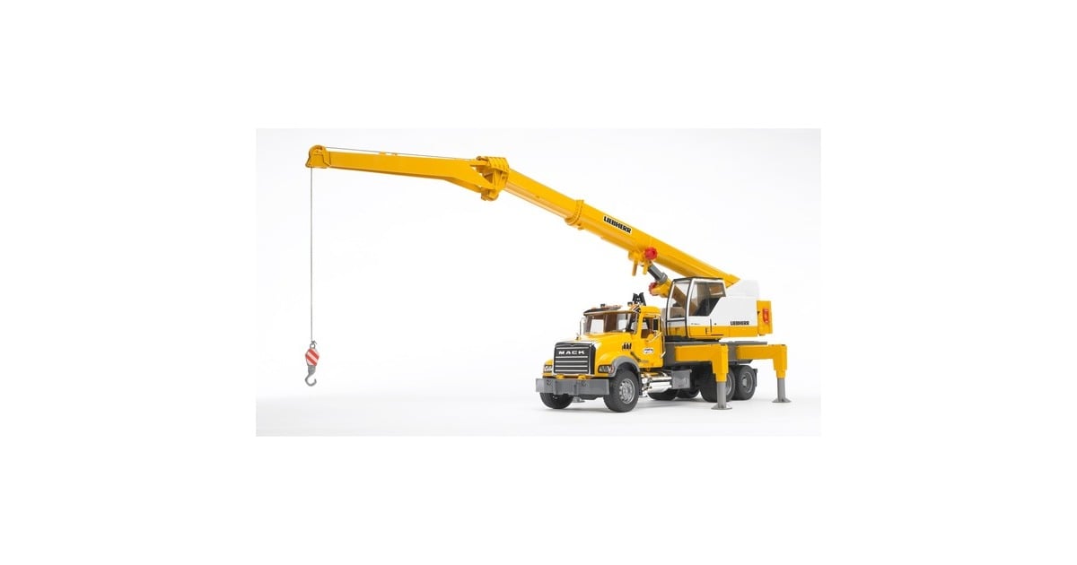 Bruder mack granite liebherr crane truck on sale