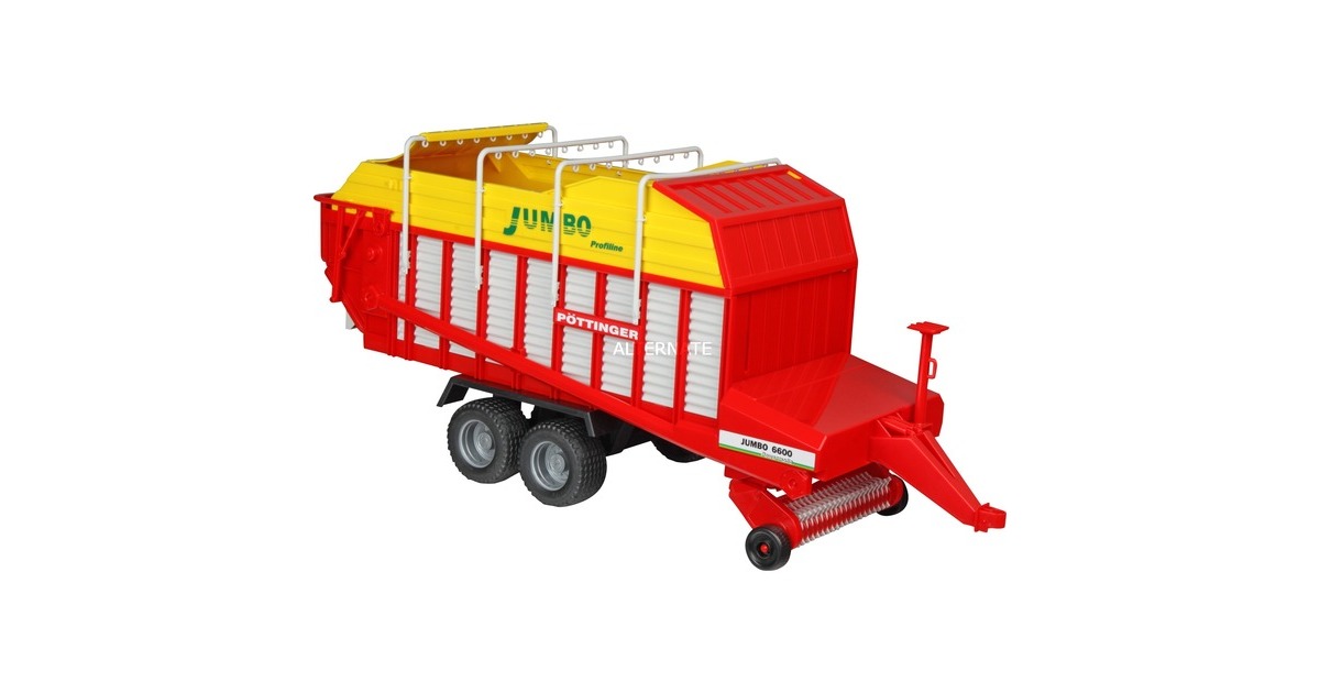 bruder 02214 - Pottinger Jumbo 6600 Profiline - 1:16 Remorque autochargeuse, remorque de tracteur, récolte de paille, récolte de foin, ferme, agriculture