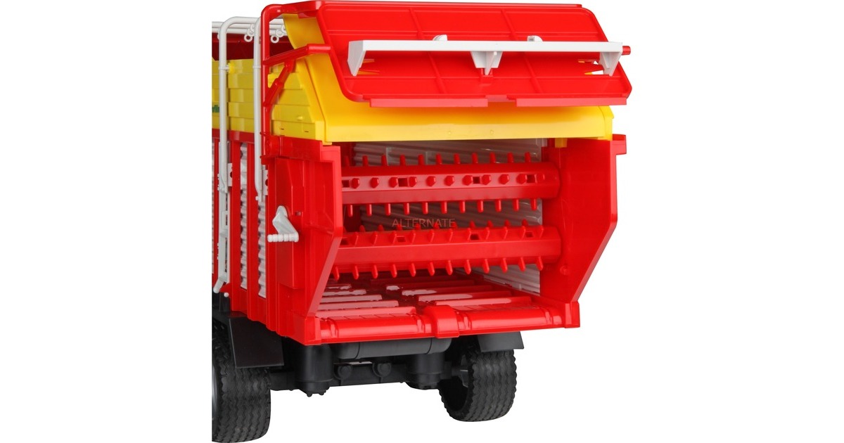 bruder 02347 - Pöttinger Vitasem 302ADD rotorkopeg zaaimachine, tractoraanhanger, speelgoed, boerderij