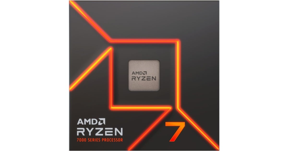 AMD Ryzen 7 7700X, 4,5 GHz (5,4 GHz Turbo Boost) socket AM5