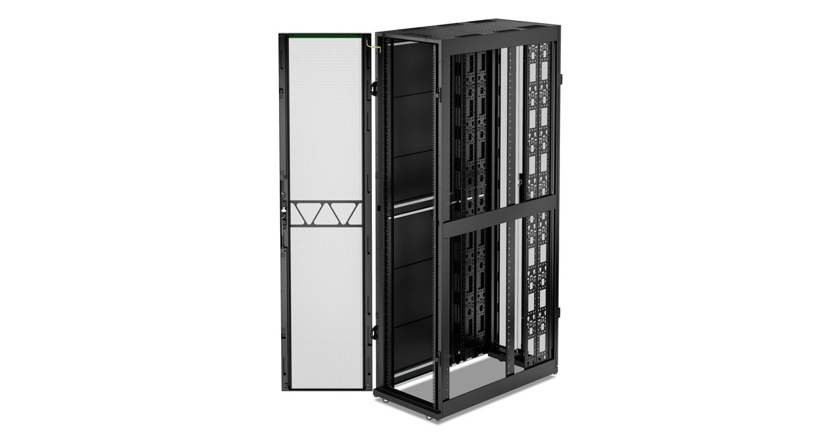 APC NetShelter SX AR3308B2, Gen 2, 52U server rack Zwart/groen, 2436H x ...