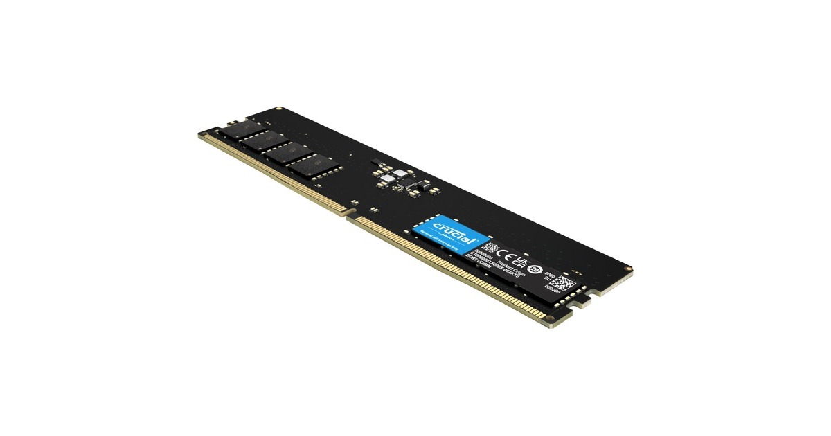 Crucial 16 GB DDR5-4800 (1x 16 GB) werkgeheugen Zwart, CT16G48C40U5