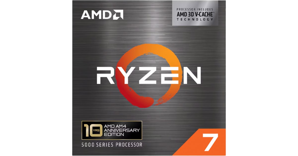 AMD Ryzen 7 5800X3D, 3,4 GHz (4,5 GHz Turbo Boost) socket AM4